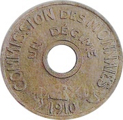 10 centimes Essai en cupro-aluminium de "UN DECIME" obverse image
