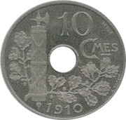 10 Centimes Essai en nickel de Patey, France, 1910 reverse image