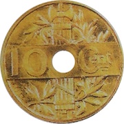 5-10 centimes Essai hybride en or de Varenne reverse image