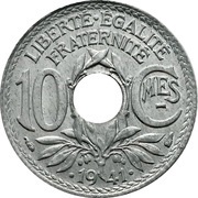 10 Centimes Lindauer reverse image