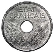 10 centimes Etat français essai-piéfort au grand module obverse image