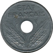 10 Centimes Vichy French State; small issue obverse image