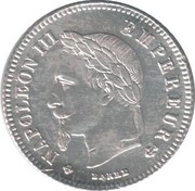 20 Centimes - Napoleon III obverse image