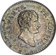¼ Franc - Napoleon I obverse image