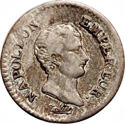 ¼ Franc - Napoleon I obverse image