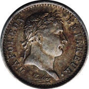 ¼ Franc - Napoléon I Laureate head obverse image