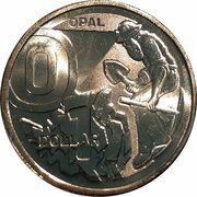 1 Dollar - Elizabeth II 6th Portrait - The Great Aussie Coin Hunt 3 - Letter O, Australia, 2022 reverse image