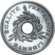 25 centimes, essai de H. Guis, petit module, France, 1913 reverse image