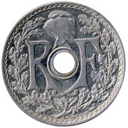 25 Centimes pattern, small modul obverse image