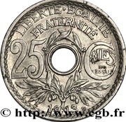 25 centimes Lindauer Essai, grand module, France, 1913 reverse image