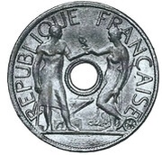 25 Centimes, essai de Delpech, petit module obverse image
