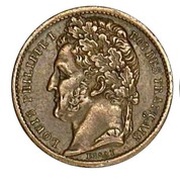 ½ Franc - Louis-Philippe I pattern of Bovy with an modul of ½ franc obverse image