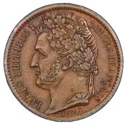 ½ Franc - Louis-philippe I pattern of Bovy with an module of ½ franc obverse image