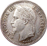 50 Centimes - Napoleon III obverse image
