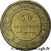 50 Centimes Modul of ... reverse image