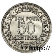 50 Centimes pattren of Morlon, hybride reverse image