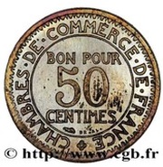 50 Centimes pattren of Morlon, hybride reverse image
