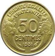 50 Centimes reverse image
