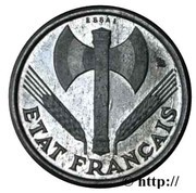 Essai - piéfort aluminium de 50 centimes Francisque obverse image