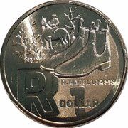 1 Dollar - Elizabeth II 6th Portrait - The Great Aussie Coin Hunt 3 - Letter R, Australia, 2022 reverse image