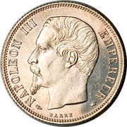 1 Franc - Napoleon III obverse image