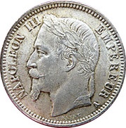 1 Franc - Napoleon III obverse image