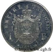 Essai de 1 franc en argent, France, 1874 reverse image