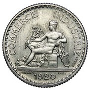 1 franc Chambres de commerce essai en maillechort obverse image