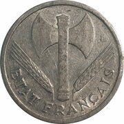 1 Franc Vichy French State - heavy type obverse image