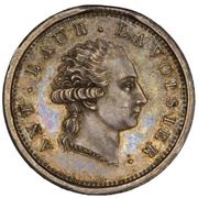 2 Francs pattern by Lavoisier par Gengembre at modul of ... obverse image
