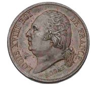 2 Francs - Louis XVIII pattern of Michaut with an modul of 2 francs obverse image