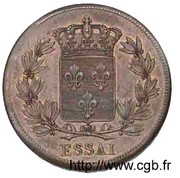 2 Francs - Louis XVIII pattern of Michaut with an modul of 2 francs, France, 1815-1816 reverse image