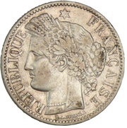 2 Francs Reverse without legend obverse image