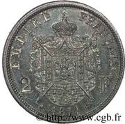 Essai de 2 francs en argent, France, 1874 reverse image