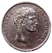 5 Francs pattern by Galle at modul of ... obverse image