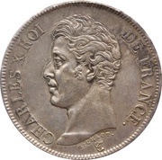 5 Francs - Charles X 1st type obverse image