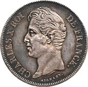 5 Francs - Charles X 2nd type obverse image
