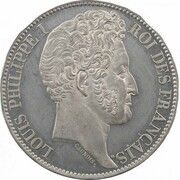 5 Francs - Louis Philippe Pattern obverse image
