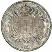 5 Francs - Louis Philippe Pattern, France, 1830 reverse image
