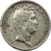 5 Francs type Tiolier with "I", Hybrid, hollow edge obverse image