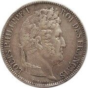5 Francs - Louis-Philippe obverse image
