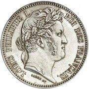 5 Francs - Louis Philippe Pattern obverse image