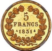 5 Francs - Louis-Philippe Pattern reverse image