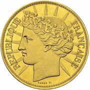5 Francs Pattern of Barre obverse image
