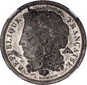 5 Francs Pattern of Farochon, 1st competition obverse image