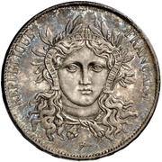 5 Francs Pattern of Gayrard obverse image