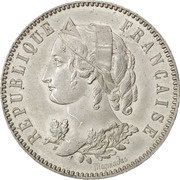 5 Francs pattern of Magniadas obverse image