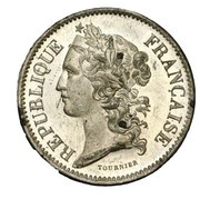 5 Francs pattern of Tournier obverse image