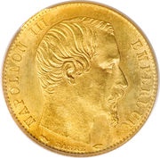 5 Francs - Napoleon III large head obverse image