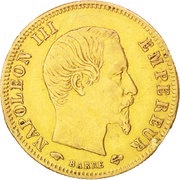 5 Francs - Napoleon III small head obverse image